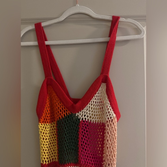 XS, NWT, Carolina K, Vera Crochet Dress, multicolor, Maxi length, 100% Cotton - Picture 14 of 15